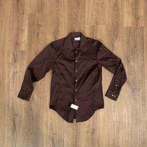 Men’s Calvin Klein Long Sleeve Button Down Dress Shirt